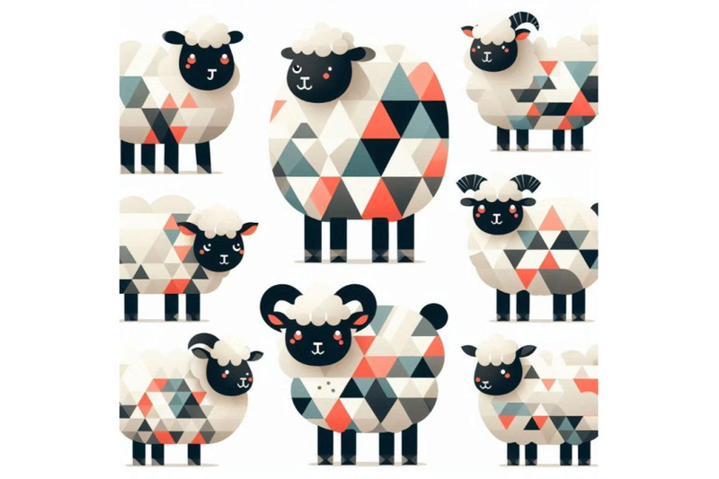 a-bundle-of-sheep-cute-animal-character