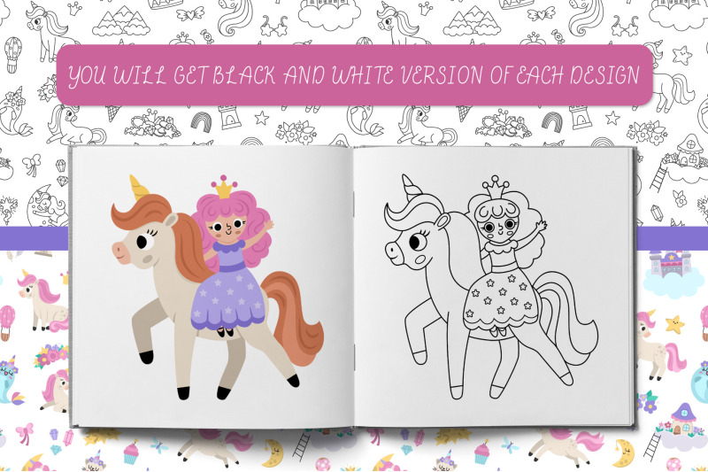 unicorn-and-fairy-clipart-and-designs-collection