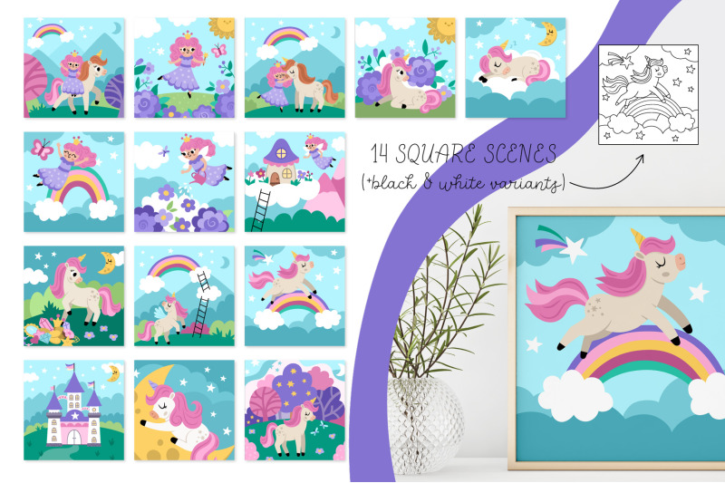 unicorn-and-fairy-clipart-and-designs-collection