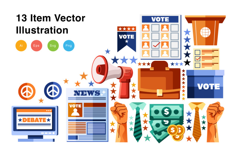 elections-elements-vector-illustration