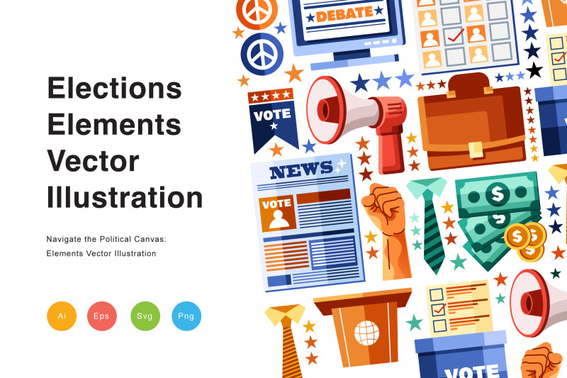 elections-elements-vector-illustration