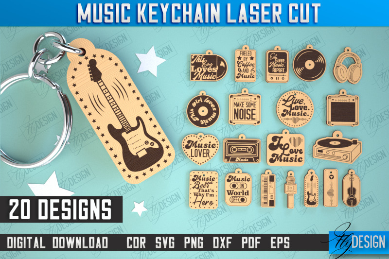 music-keychain-laser-cut-bundle-keychain-inscriptions-gift-idea