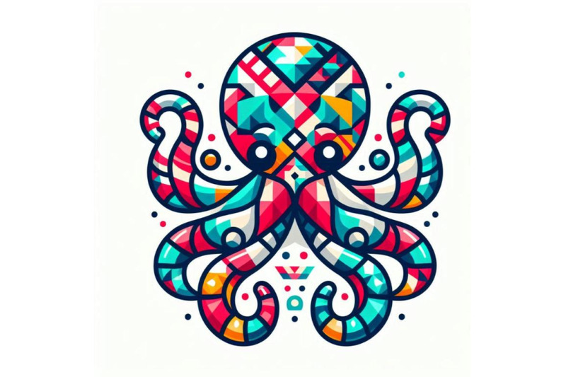 a-bundle-of-a-cartoon-octopus-in-colorful-hue