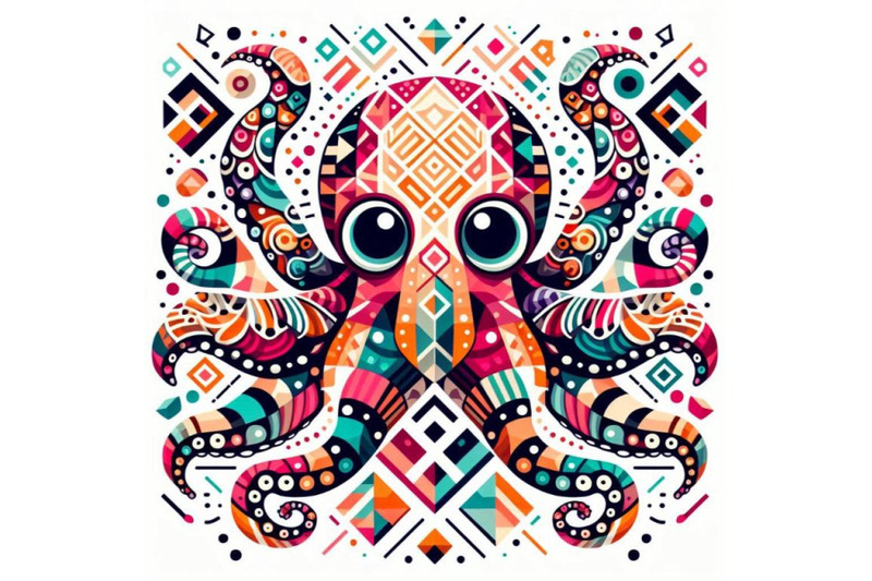 a-bundle-of-a-cartoon-octopus-in-colorful-hue