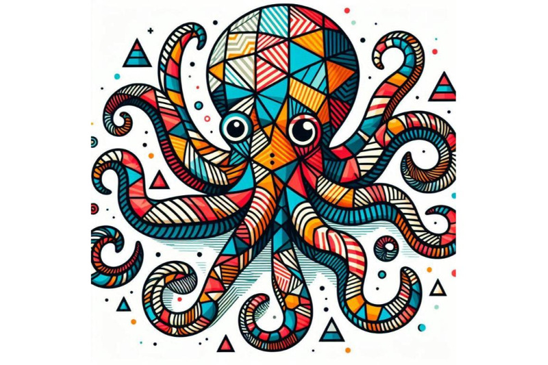 a-bundle-of-a-cartoon-octopus-in-colorful-hue