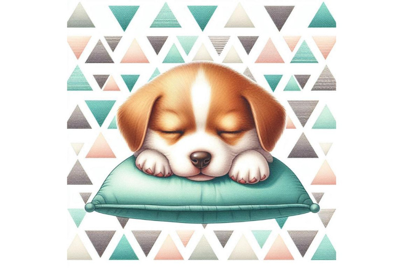 a-bundle-of-cute-puppy-sleeping-on-a-cushio