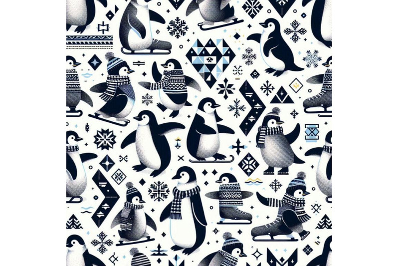 a-bundle-of-penguins-ice-skating