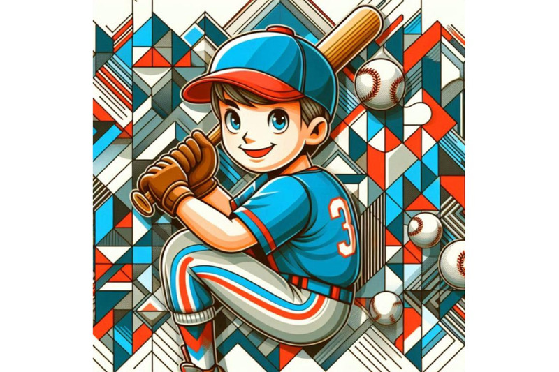 a-bundle-of-cartoon-a-baseball-player