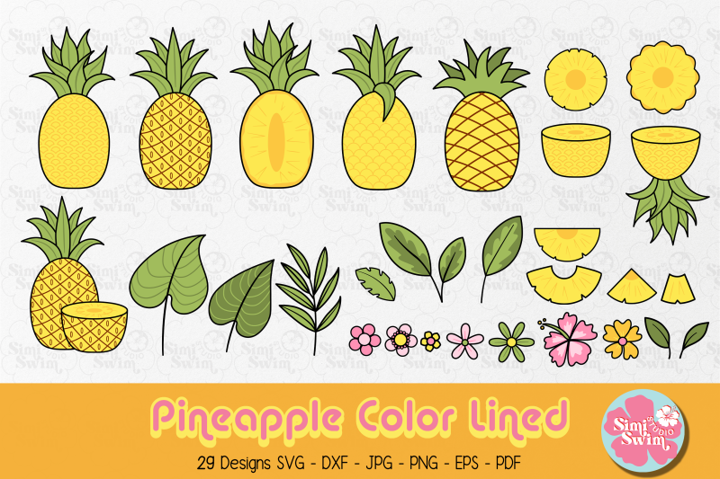 pineapple-color-lined-svg-fruit-svg-clipart-summer-svg-food-clip