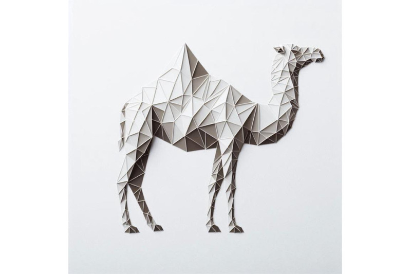 camel-white-paper-polygonal