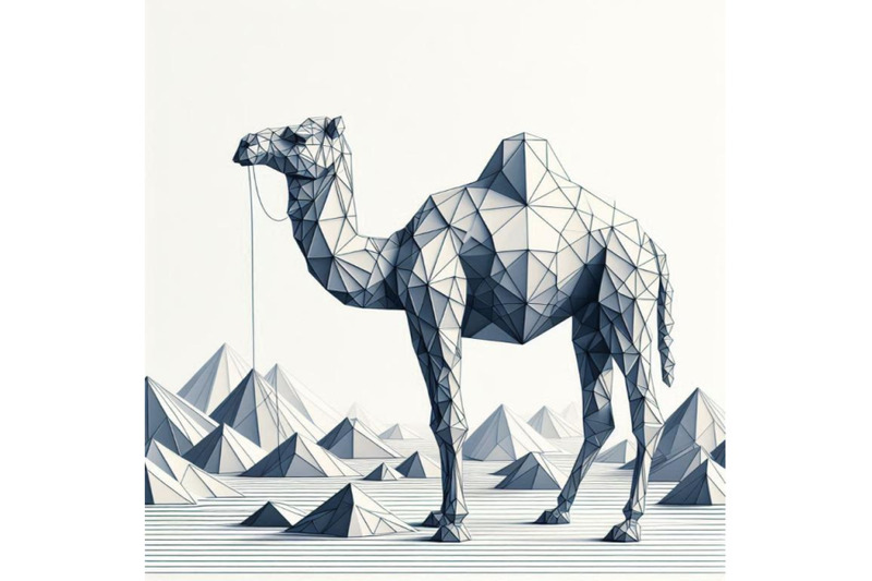 camel-white-paper-polygonal