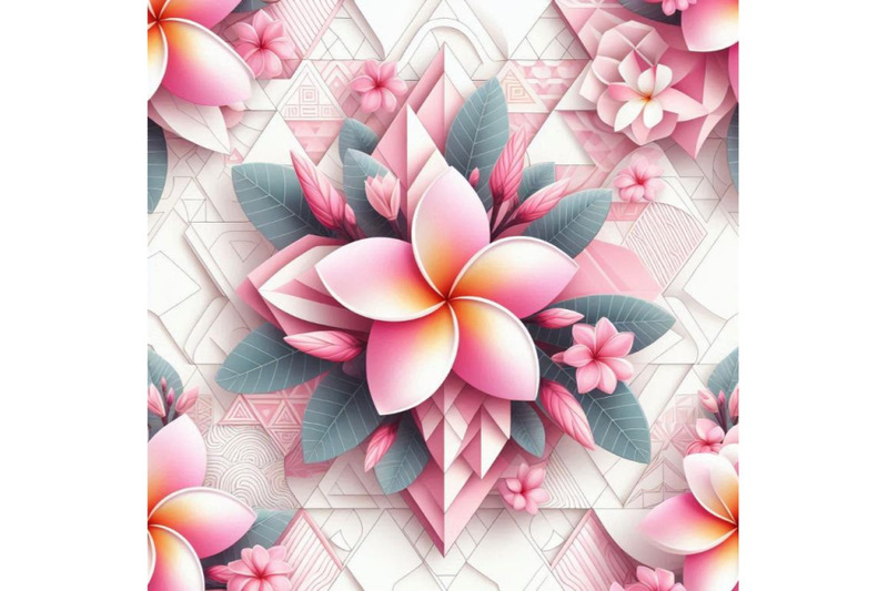 pink-plumeria-flower-in-garden