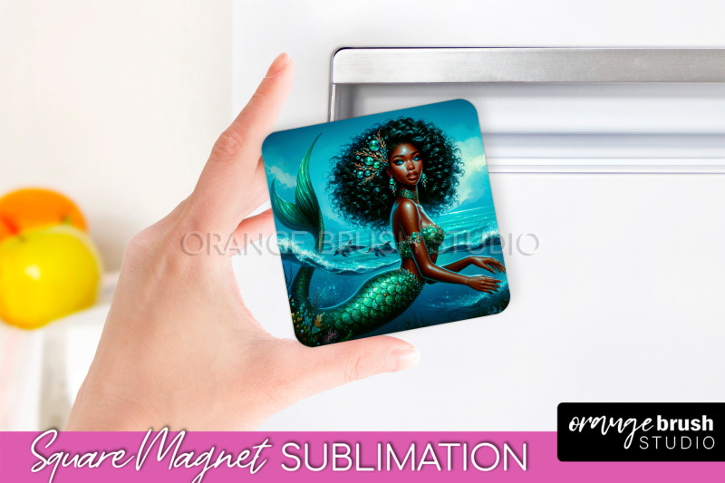 mermaid-magnet-sublimation-summer-magnet-design