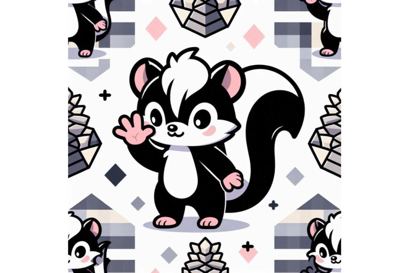 cute-skunk-cartoon-waving-hand