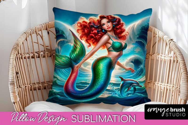 mermaid-pillow-cover-summer-pillow-sublimation