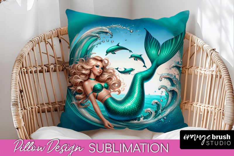 mermaid-pillow-cover-summer-pillow-sublimation