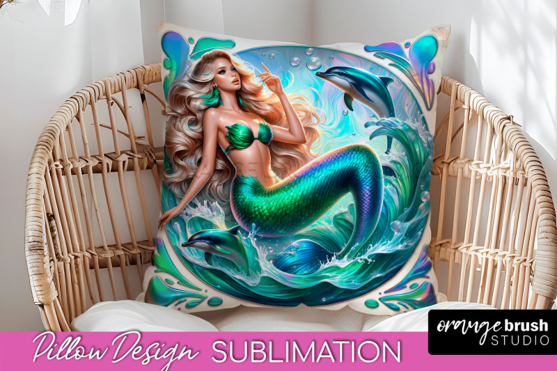 mermaid-pillow-cover-summer-pillow-sublimation