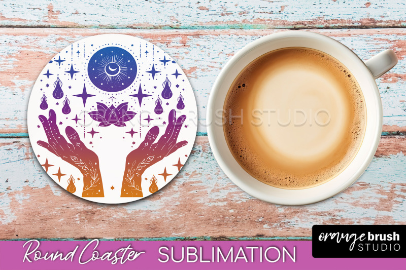 celestial-coaster-sublimation-boho-mystical-round-coaster