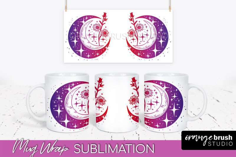 celestial-mug-wrap-png-boho-mystical-coffee-mug-sublimation