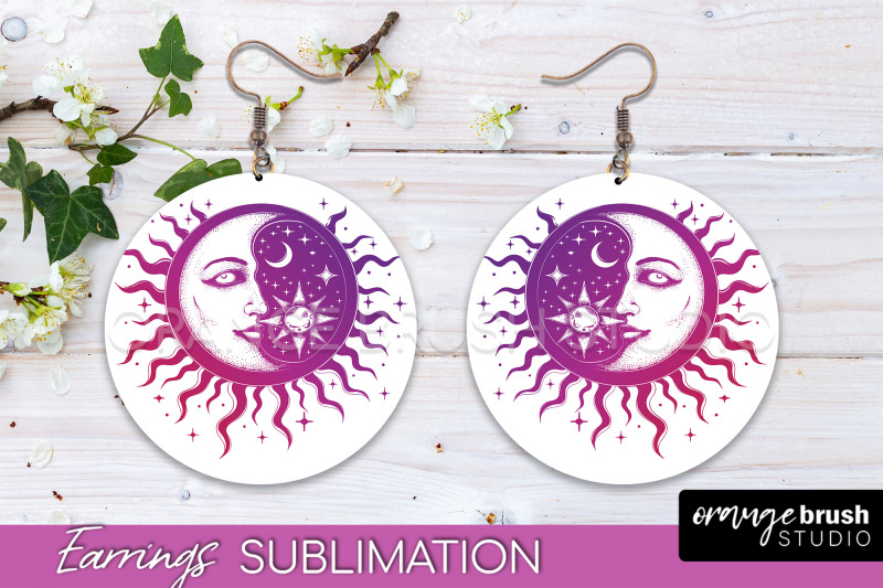 boho-mystical-round-earrings-sublimation-celestial-earrings