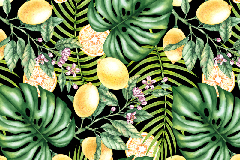 tropical-lemon-pattern