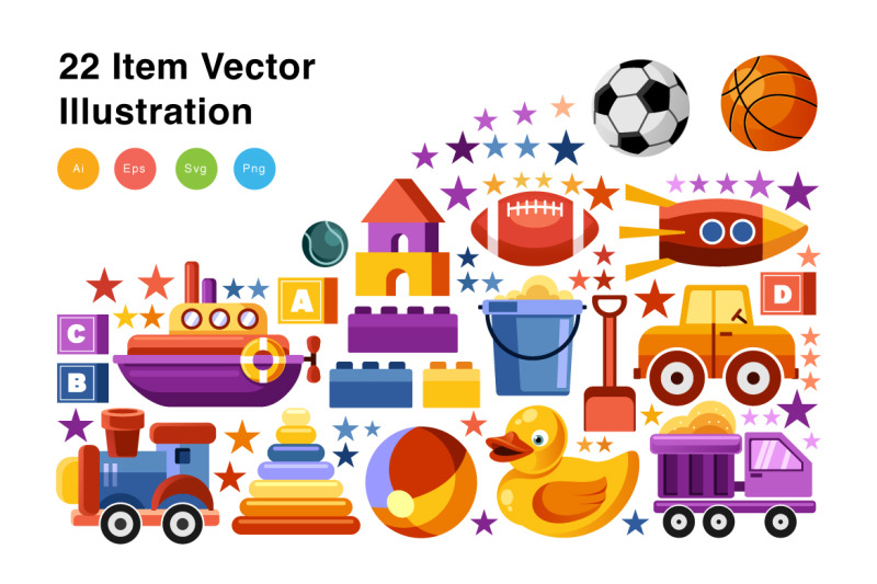 toys-elements-vector-illustration