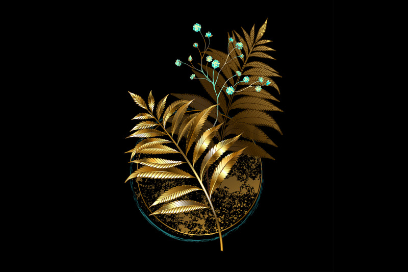 circle-with-golden-fern