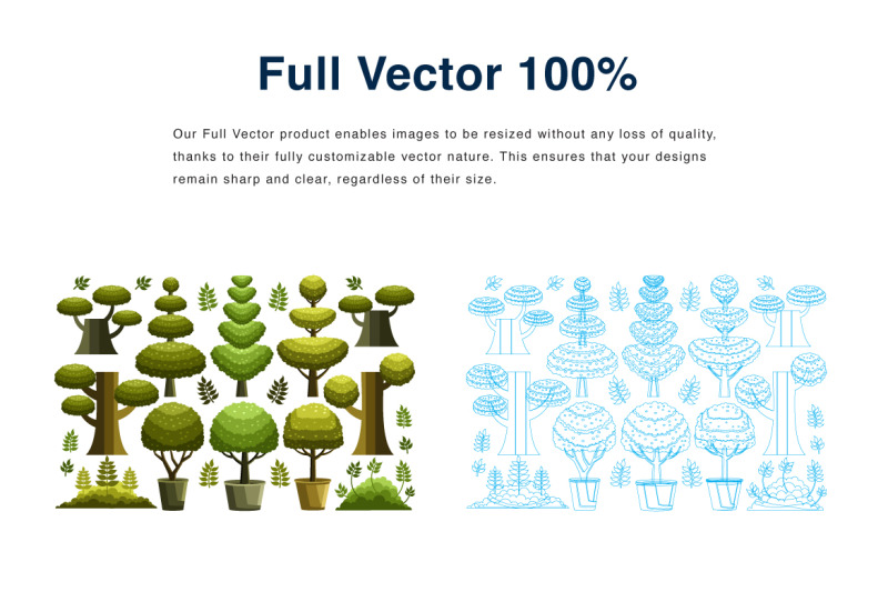 variety-tree-elements-vector-illustration