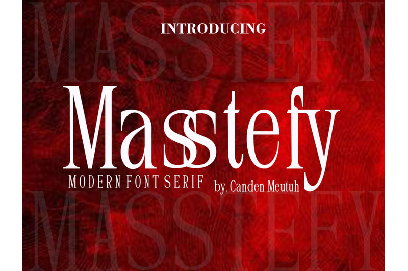 masstefy-modern-font