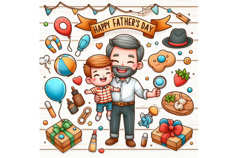 happy-father-s-day-vector-design-with-d