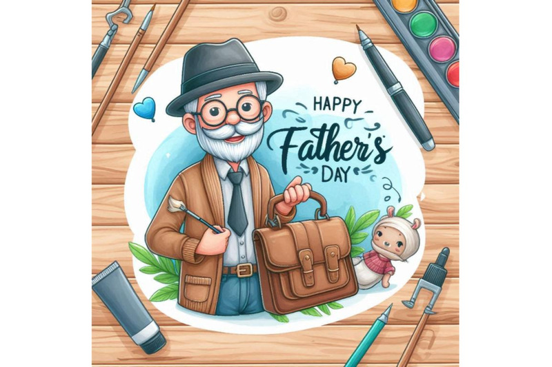 happy-father-s-day-vector-design-with-d