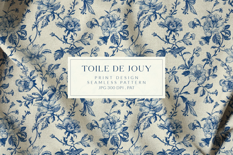 toile-de-jouy-vintage-floral-pattern