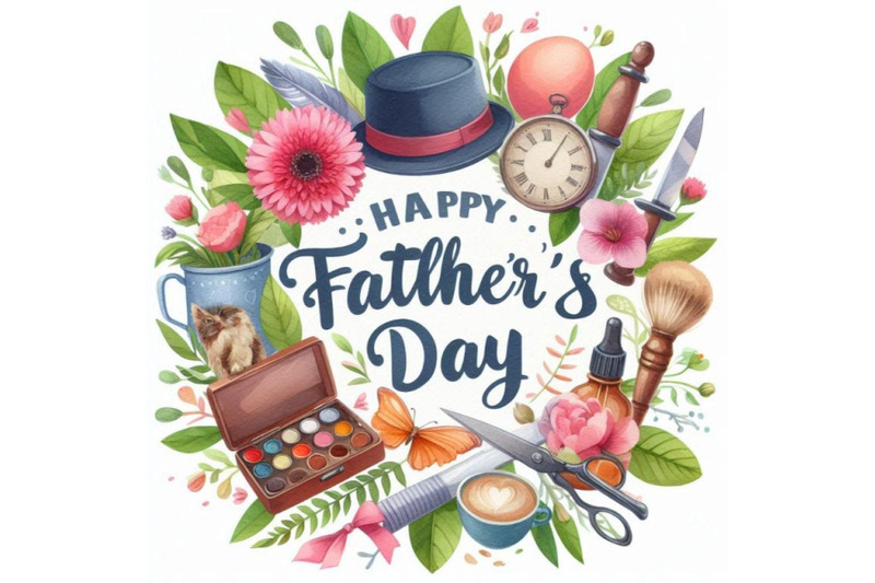 happy-father-s-day-typographical-vector-card