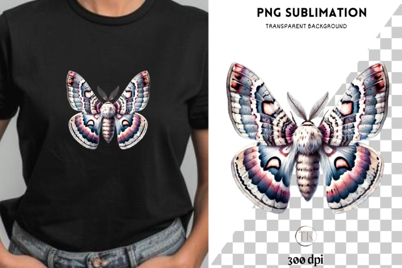 boho-lunar-moth-shirt-sublimation-design-png