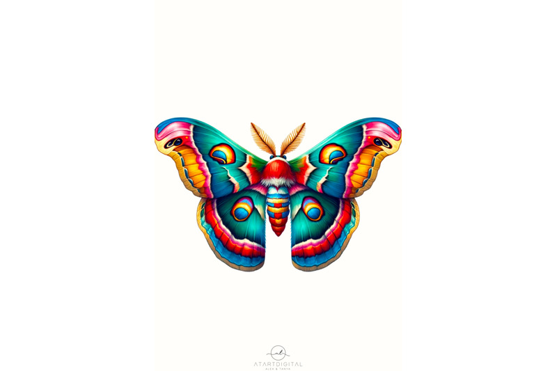 moth-shirt-sublimation-design-luna-moth-png-digital-download