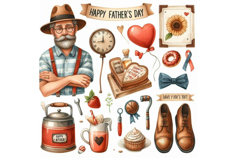 happy-father-s-day-templates-in-retro-style