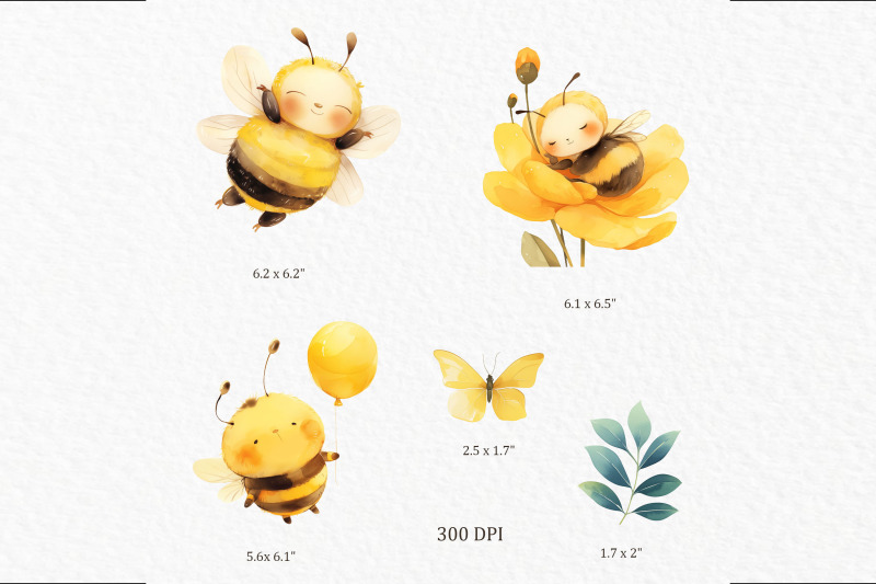 bee-baby-shower-watercolor-clipart