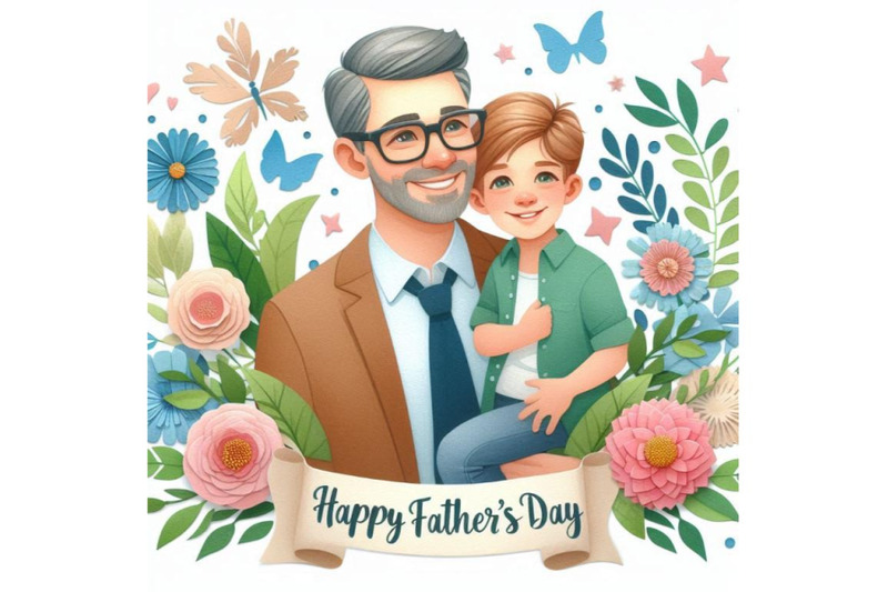 happy-father-s-day-papercut-card-of-dad-with-son