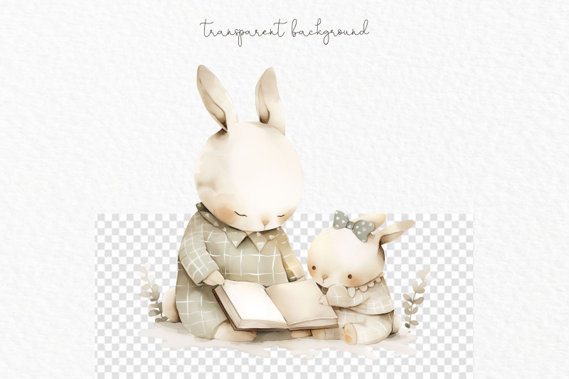 sleeping-bunnies-watercolor-clipart