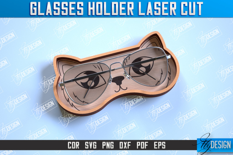 glasses-holder-laser-cut-eyeglass-stand-animal-face-cnc-file