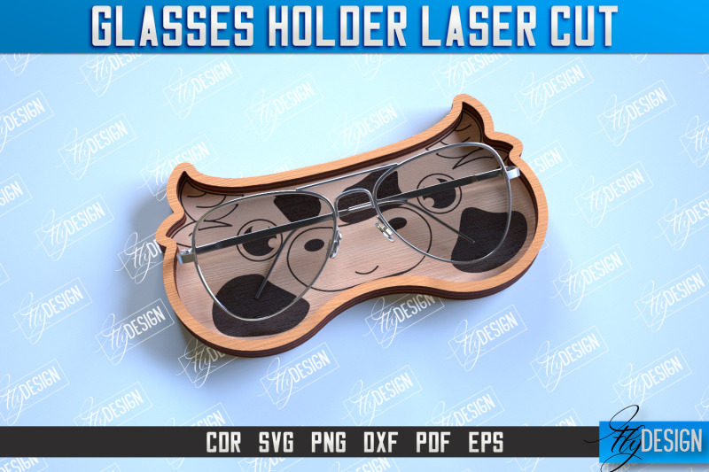 glasses-holder-laser-cut-eyeglass-stand-animal-face-cnc-file