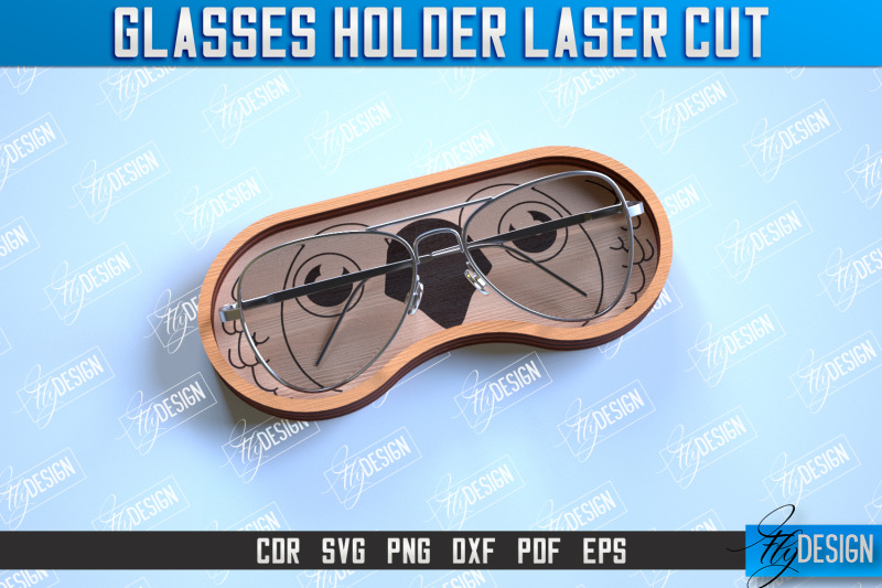 glasses-holder-laser-cut-eyeglass-stand-animal-face-cnc-file