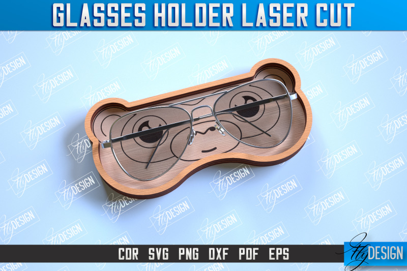 glasses-holder-laser-cut-eyeglass-stand-animal-face-cnc-file