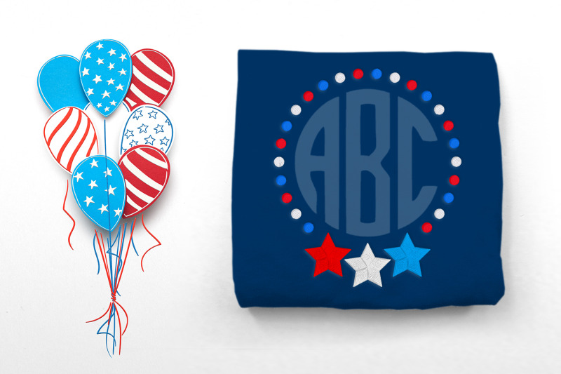 patriotic-star-monogram-frame-embroidery