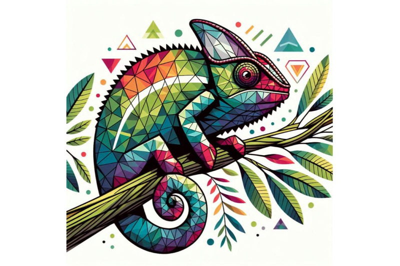 cute-chameleon-sitting-on-branch