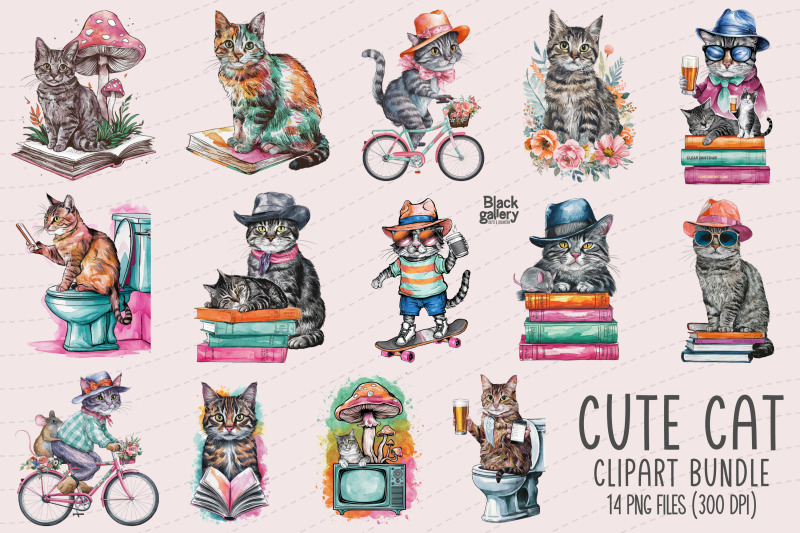 cat-clipart-png-bundle