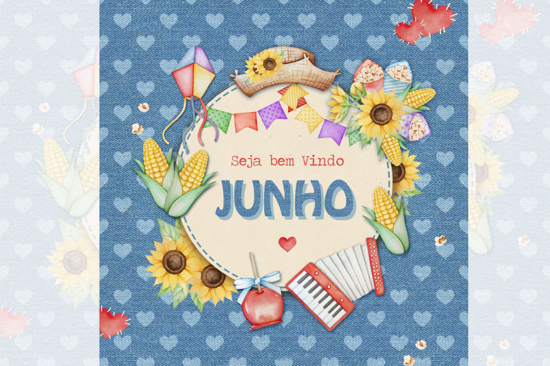 june-party-festa-junina-brazilian-celebration-watercolor-clipart
