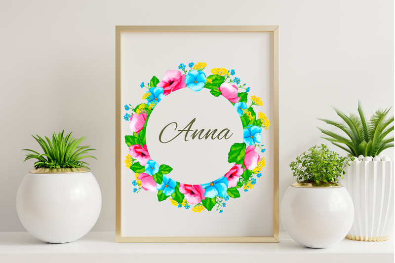 wildflowers-and-greenery-watercolor-frames-png