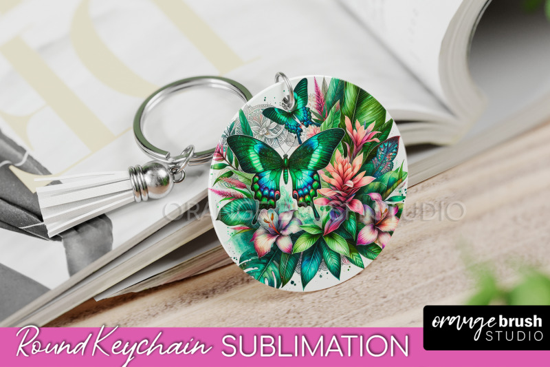 butterfly-keychain-butterflies-and-flowers-sublimation