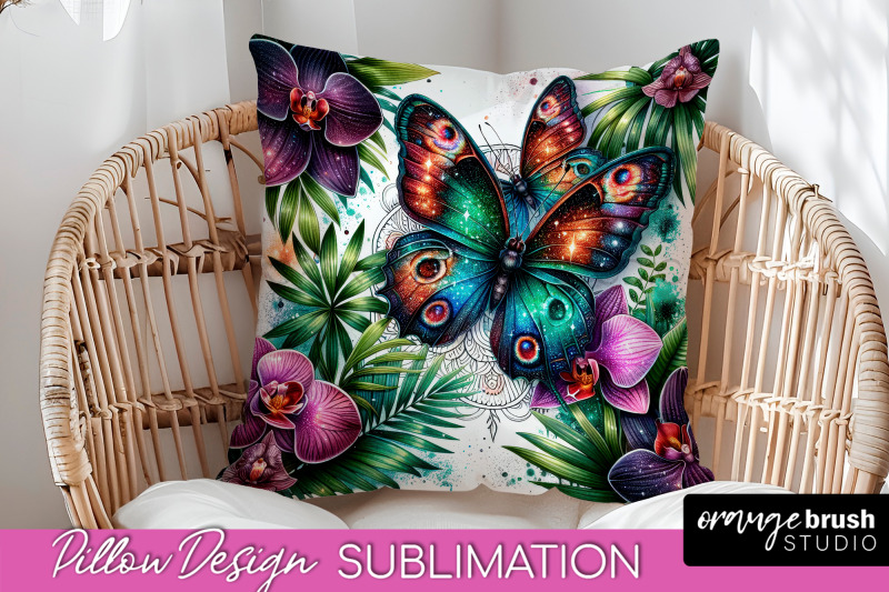 butterfly-pillow-cover-flowers-pillow-sublimation